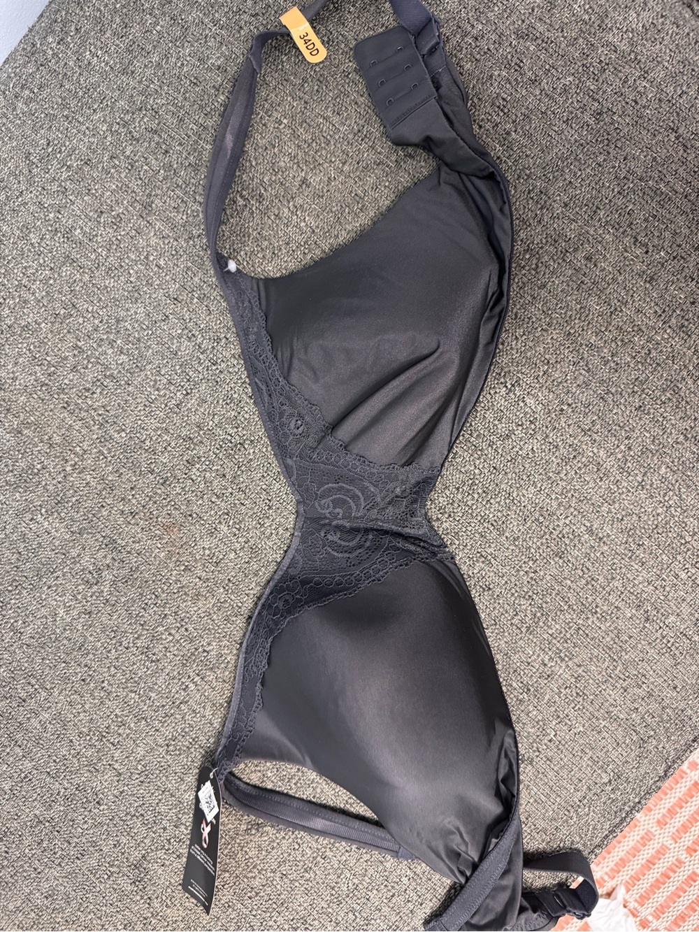 Macy's Black Lace Trim Full Coverage 24DD Bra